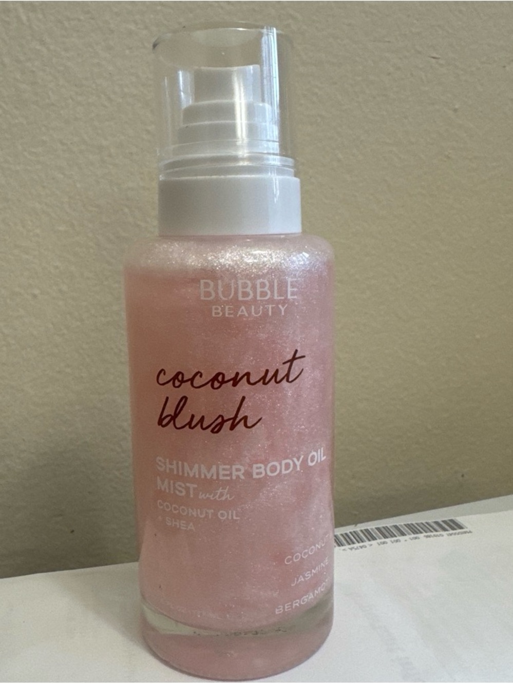 Coconut Blush Shimmer Body Oil Mist - Pink